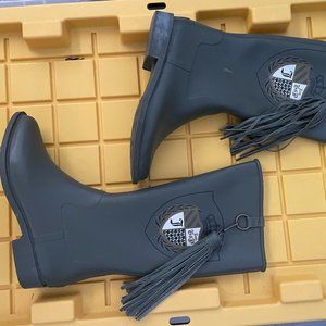 Juicy Couture Tassle Rain Boots, size 9